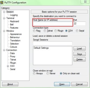 Как подключиться по SSH к серверу с помощью Putty