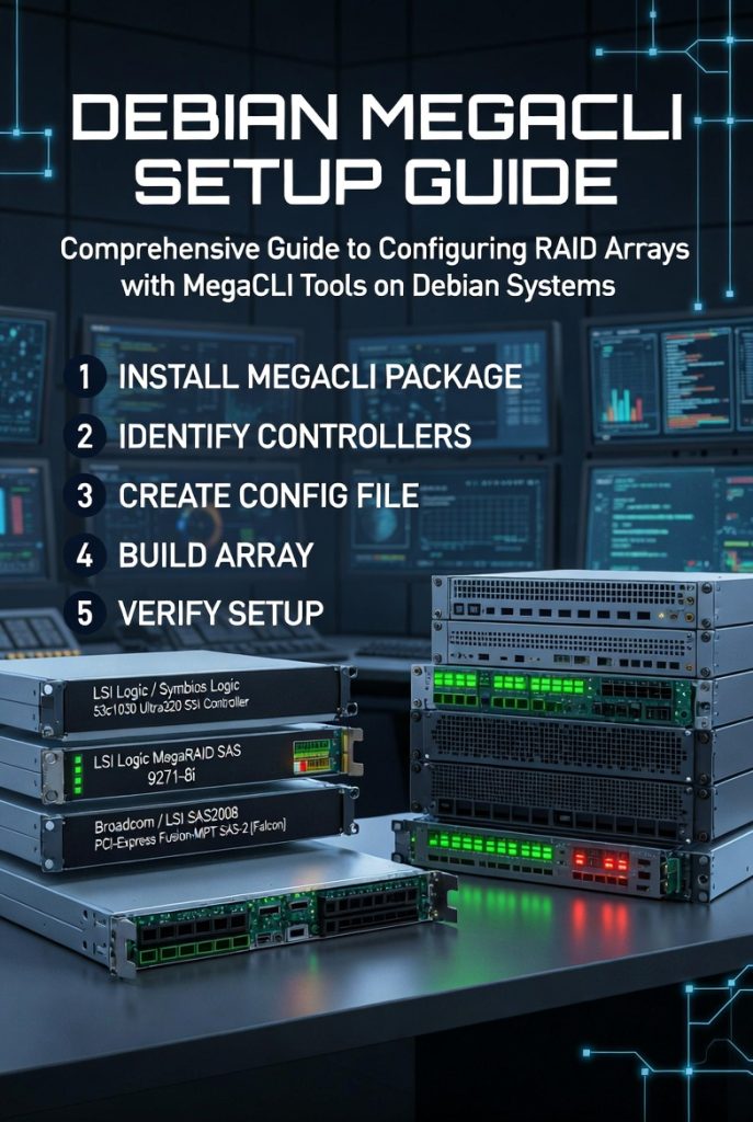Настройка и использование Debian MegaCLI для управления RAID-контроллерами LSI/Broadcom Debian MegaCLI LSI Broadcom RAID